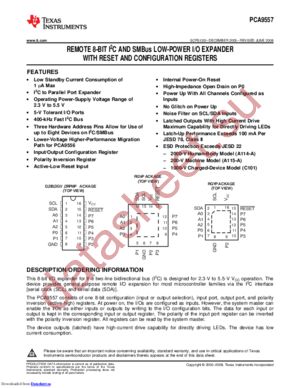 PCA9557PWRG4 datasheet  