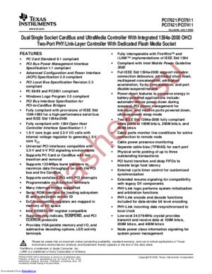 PCI7621GHK datasheet  