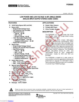 PCM3008T/2KG4 datasheet  