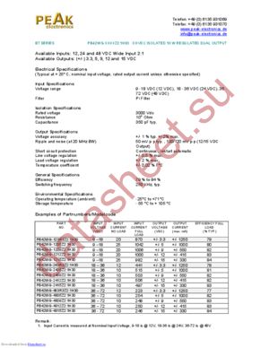 PB42WG-1215E21 datasheet  