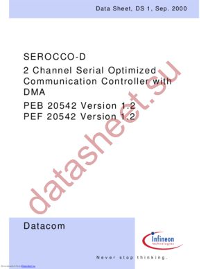 PEF 20542 F V1.3 datasheet  