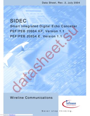 PEF 20954 HT V1.1 datasheet  
