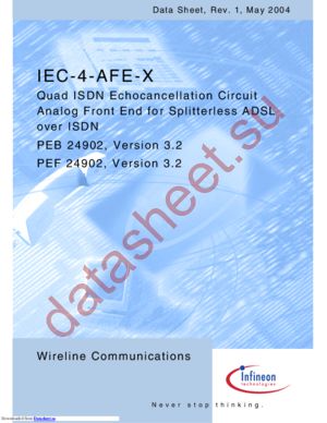 PEF 24902 H V2.1 datasheet  