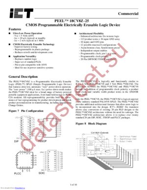 PEEL18CV8ZS-25 datasheet  