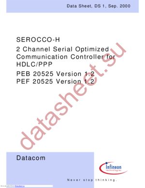 PEF20525 datasheet  