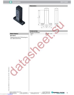 BT-F110-W datasheet  