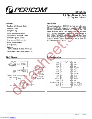 PI6C20400BLEX datasheet  