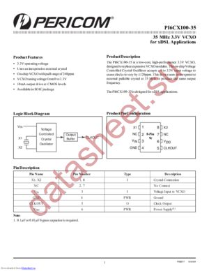 PI6CX100-35W datasheet  