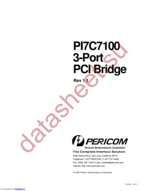 pi7c7100 datasheet  