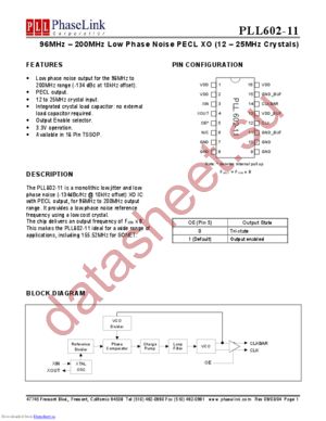 PLL602-12 datasheet  