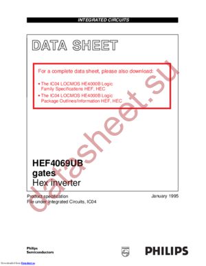 hef4069ub-cnv datasheet  