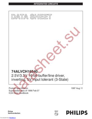 74ALVCH16540DL,118 datasheet  