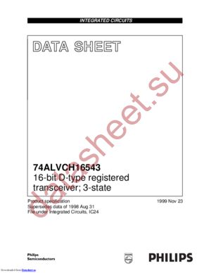74ALVCH16543DGG,11 datasheet  