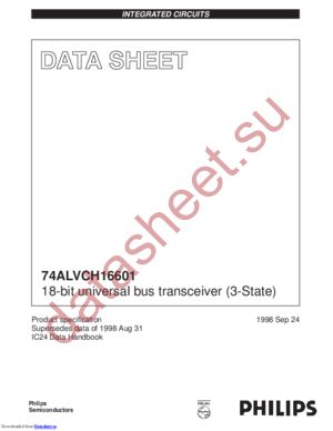 74ALVCH16601DGG,11 datasheet  