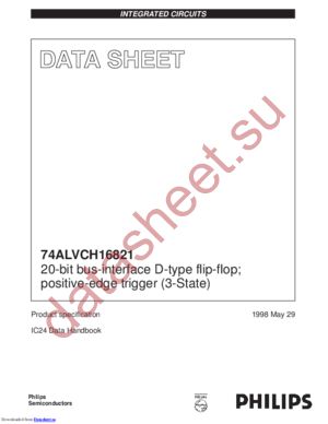 74ALVCH16821DGG,11 datasheet  