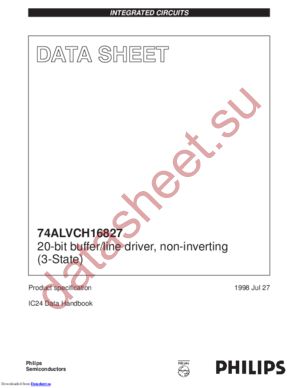 74ALVCH16827DGG,11 datasheet  