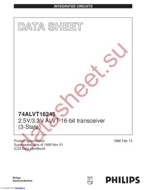 74ALVT16245DL,112 datasheet  