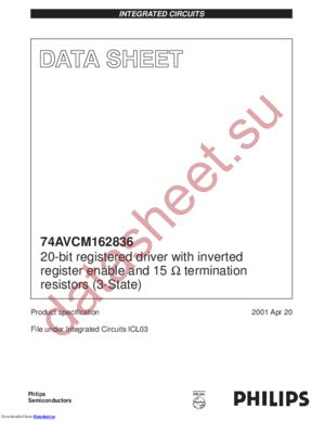 74AVCM162836DGG,11 datasheet  
