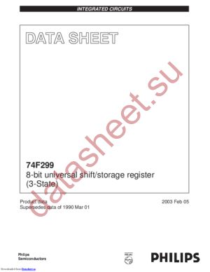 N74F299D,602 datasheet  