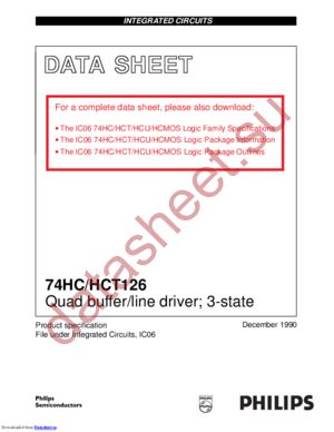 74HC126PW,118 datasheet  