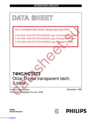 74HCT573U datasheet  