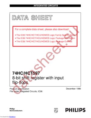 74HCT597DB,118 datasheet  