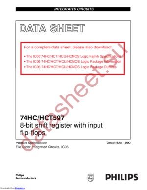 74HCT597D,652 datasheet  