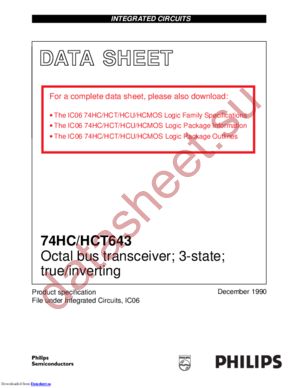 74HCT643U datasheet  