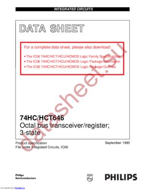 74HCT646DB,112 datasheet  