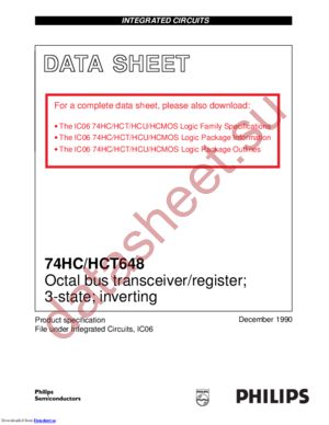 74HCT648N3 datasheet  