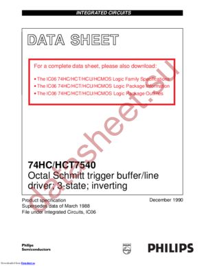 74HCT7540U datasheet  