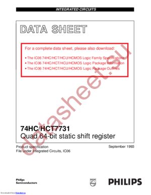 74HCT7731D,112 datasheet  