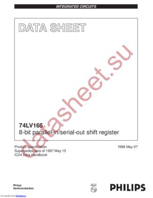 74LV165D,112 datasheet  