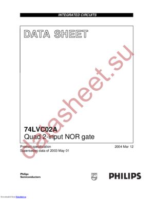 74LVC02APW,118 datasheet  