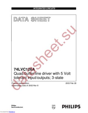 74LVC126AD,118 datasheet  