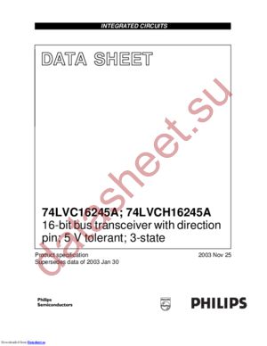 74LVCH1624 datasheet  