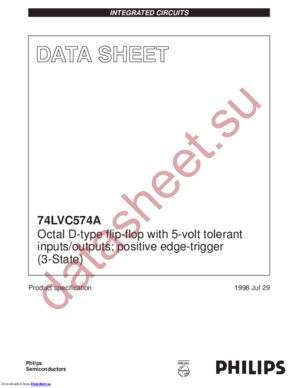 74LVCH574A datasheet  