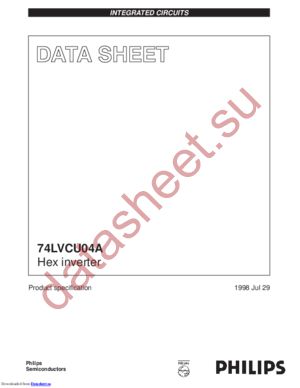 74LVCU04 datasheet  
