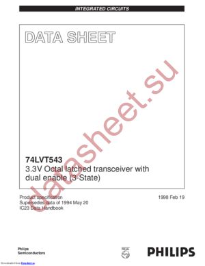 74LVT543PW,118 datasheet  