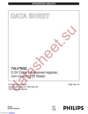 74LVT652D,118 datasheet  