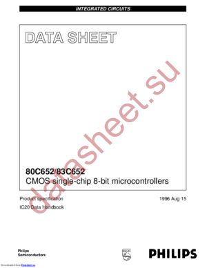 S87C652-4N40 datasheet  
