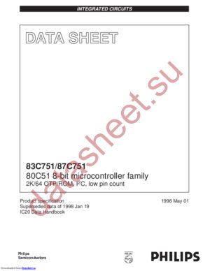 S87C751-5 datasheet  