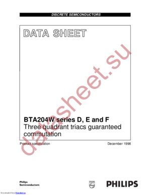 BTA204W-600F /T3 datasheet  