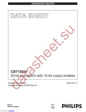 CBT16210DGG,512 datasheet  