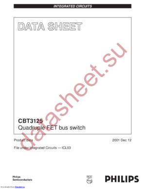 CBT3125PW,112 datasheet  