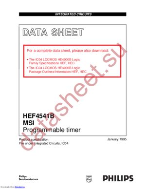HEF4541BTT datasheet  