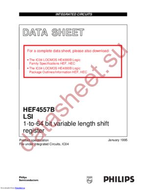 HEF4557BT,653 datasheet  