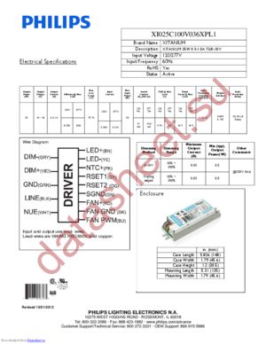 XI025C100V036XPL1 datasheet  