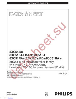8XC51FA datasheet  