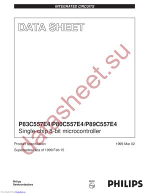P89C557E4 datasheet  